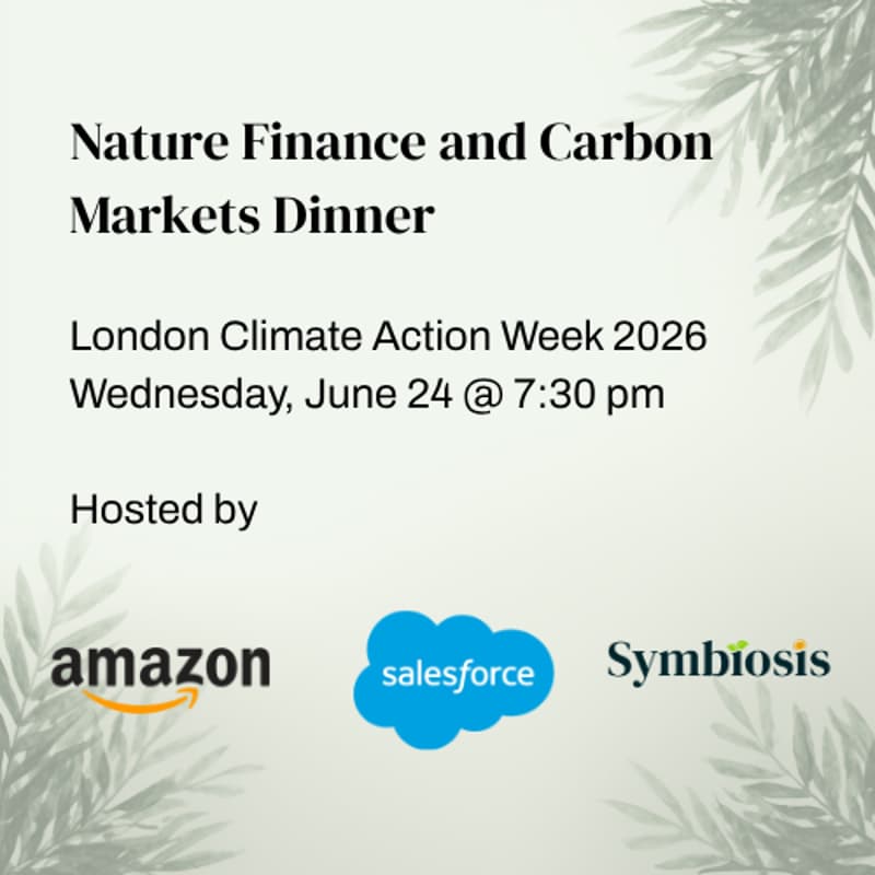 Cover Image for Nature Finance and Carbon Markets Dinner at LCAW