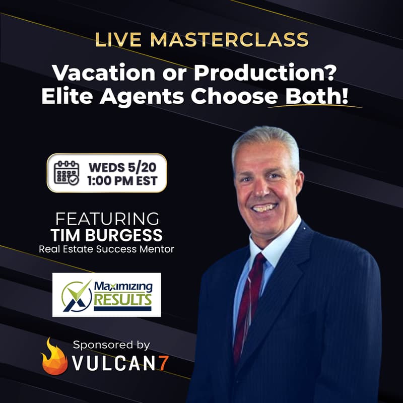 Cover Image for Vacation or Production? Elite Agents Choose Both! with Tim Burgess
