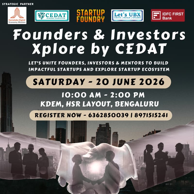Cover Image for Founders & Investors Xplore by CEDAT