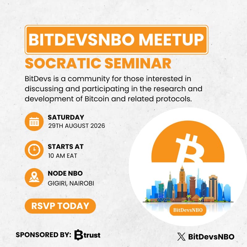 Cover Image for BitDevs Nairobi, SS31