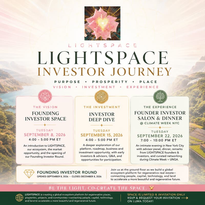 Cover Image for LIGHTSPACE: Founding Investor Space 💛🌍✨