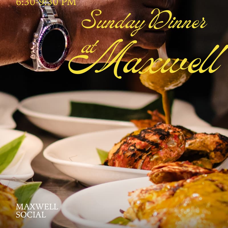 Cover Image for Sunday Dinner at Maxwell with Bravo's Top Chef Contestant, Nana Araba Wilmot