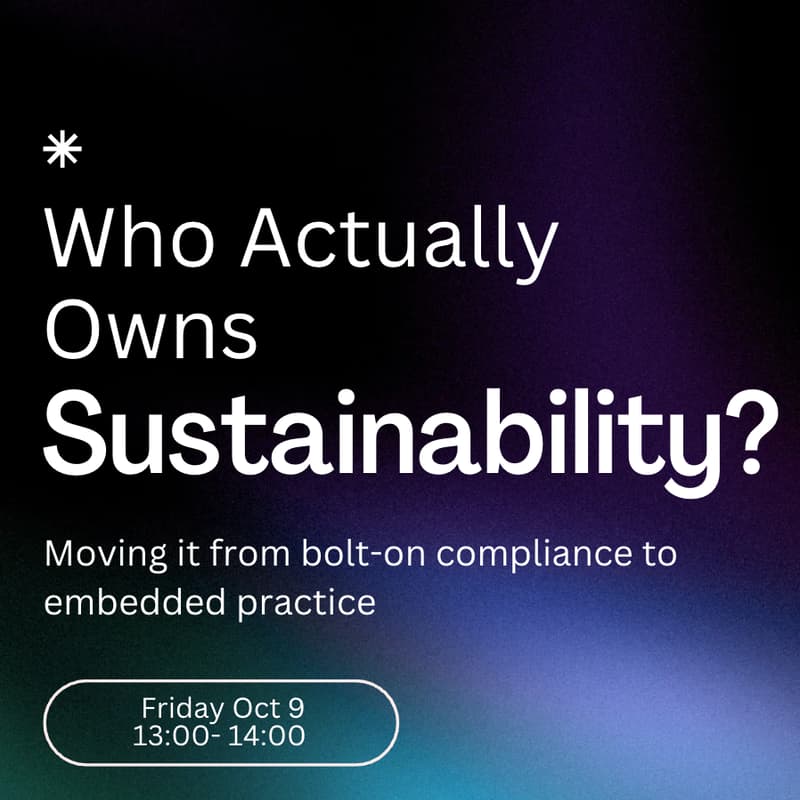 Cover Image for Who Actually Owns Sustainability?