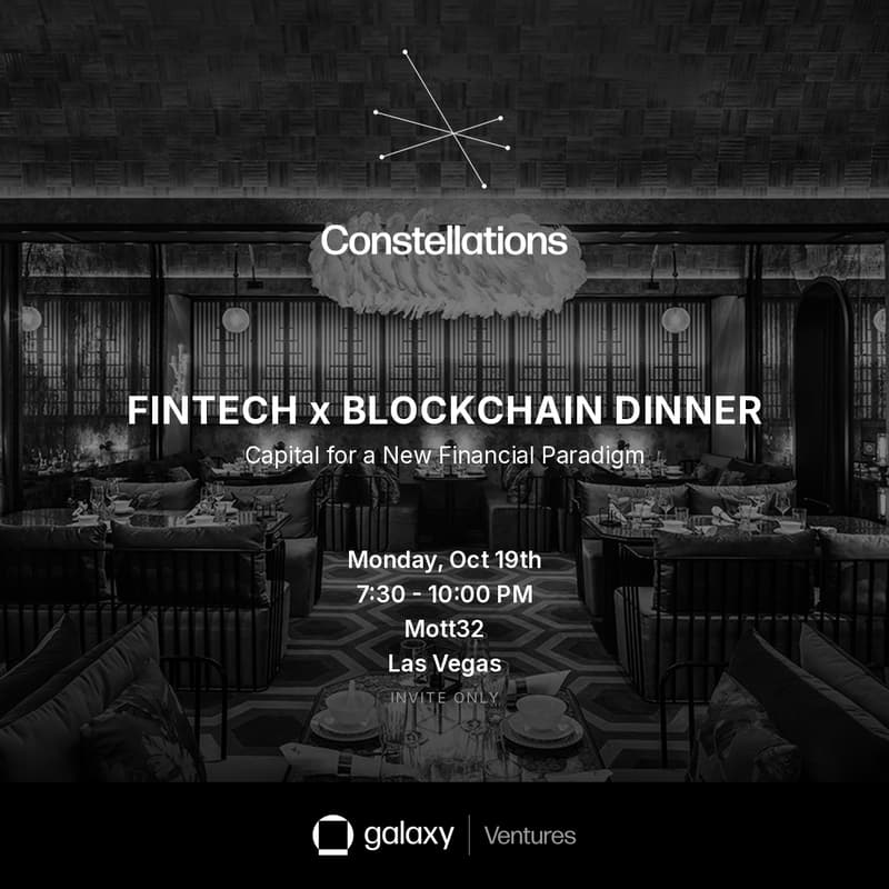 Cover Image for Constellations // Culinary: Fintech x Blockchain Dinner