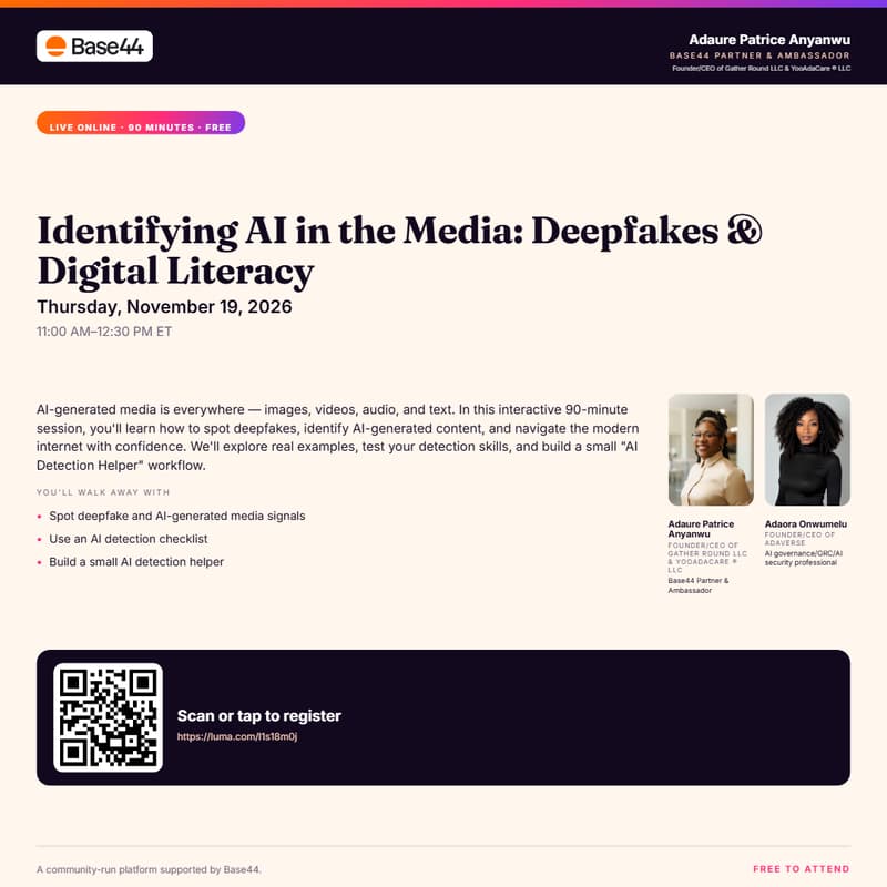 Cover Image for Identifying AI in the Media: Deepfakes & Digital Literacy