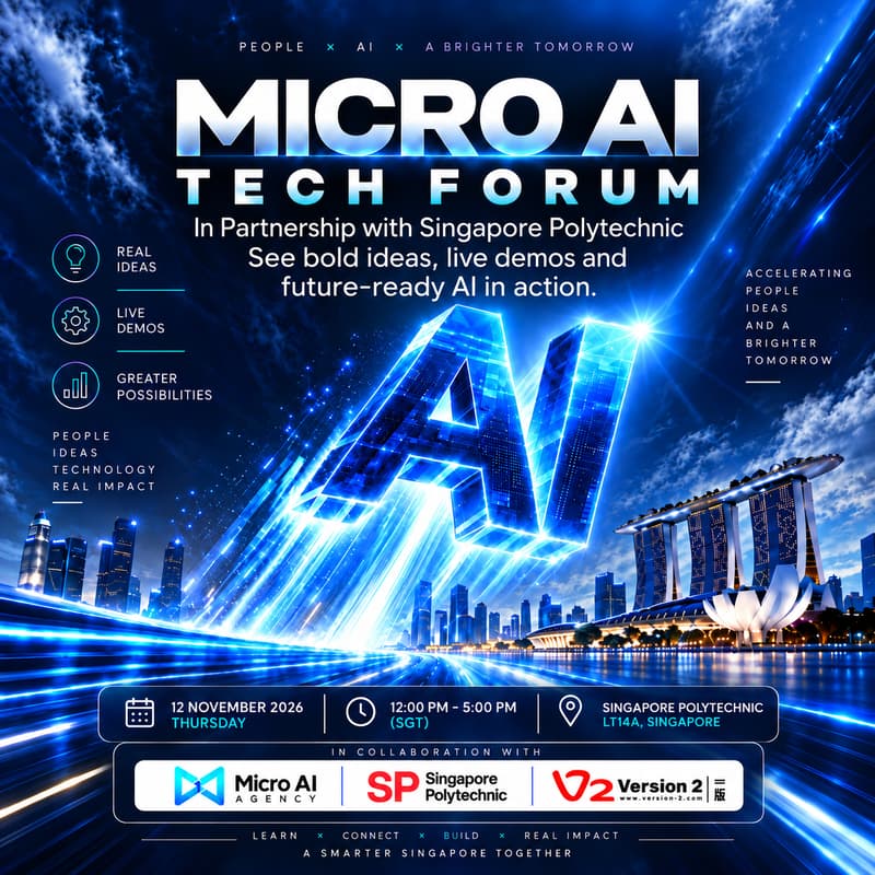 Cover Image for Micro AI Tech Forum 2026 | In Partnership with Singapore Polytechnic