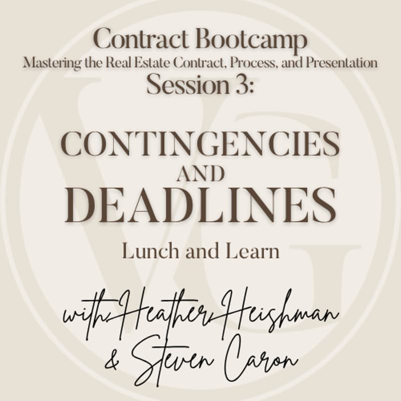 Cover Image for Contingencies & Deadlines