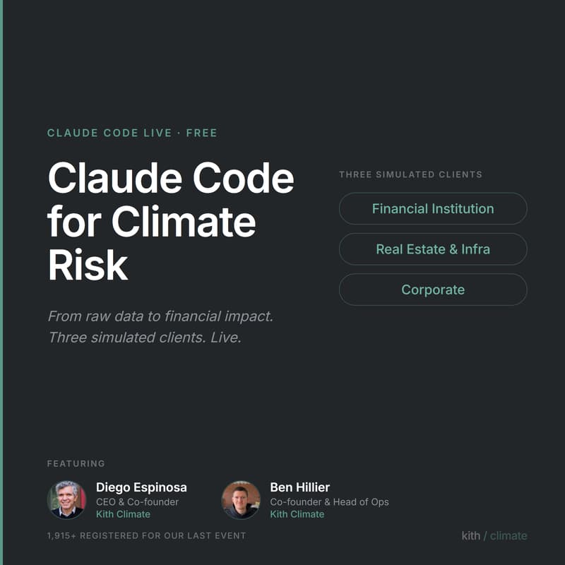 Cover Image for Claude Code for Climate Risk