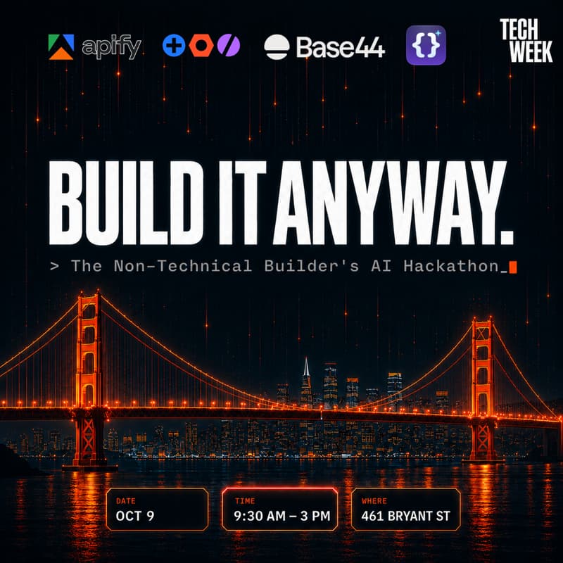 Cover Image for Build It Anyway: Signal Hunt with Apify | SF Tech Week Hackathon for Non-Technical Builders