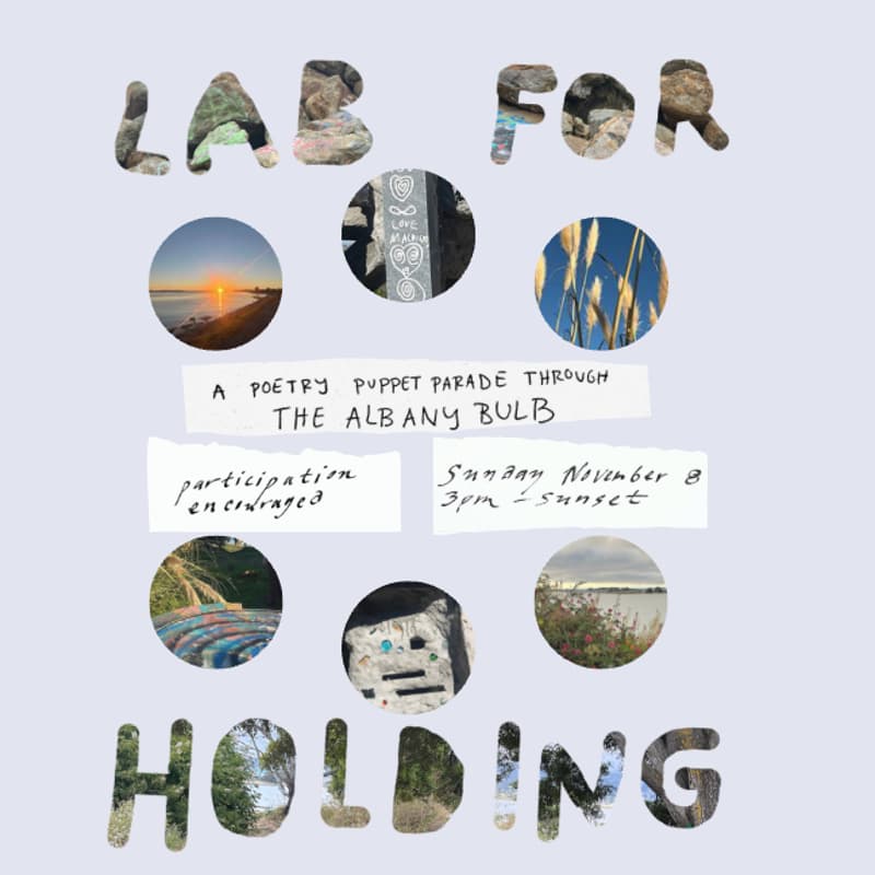Cover Image for Lab for Holding: a Poetry Puppet Parade through the Albany Bulb