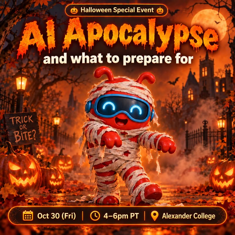 Cover Image for 🎃🤖 AI Apocalypse: Halloween Meet & Greet 🤖👻