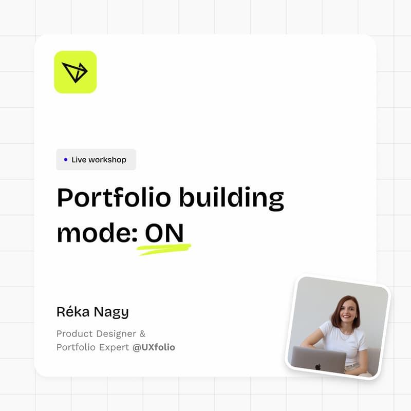 Cover Image for Live workshop | Portfolio building mode: ON