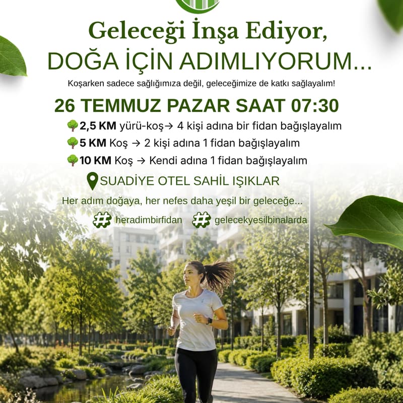 Cover Image for Yeşil Adımlar: İklim Krizi & Yeşil Binalar Farkındalık Koşusu