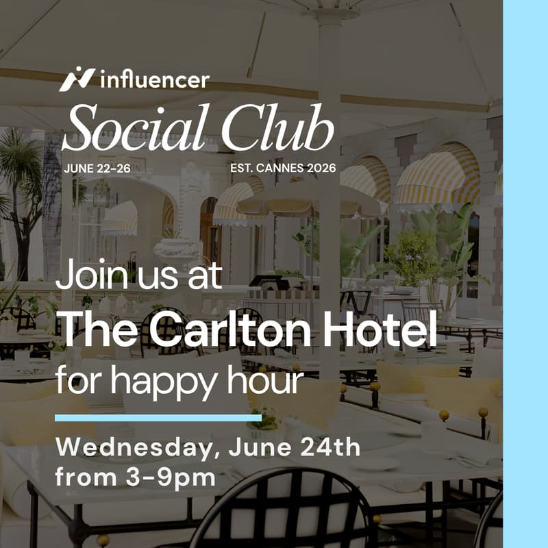 Cover Image for Influencer Happy Hour @The Carlton, June 24th