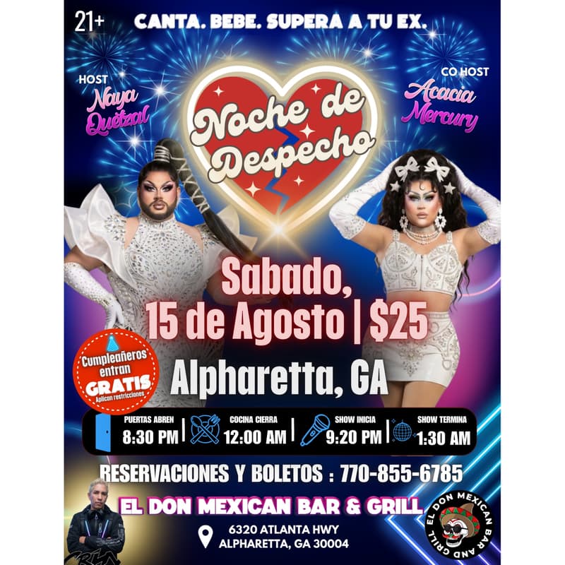 Cover Image for Noche de Despecho | Alpharetta
