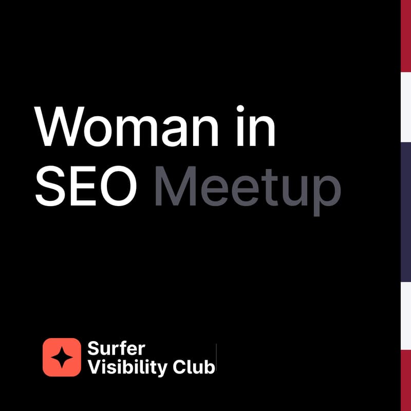 Cover Image for ☀️ Women in SEO: Meetup by Surfer