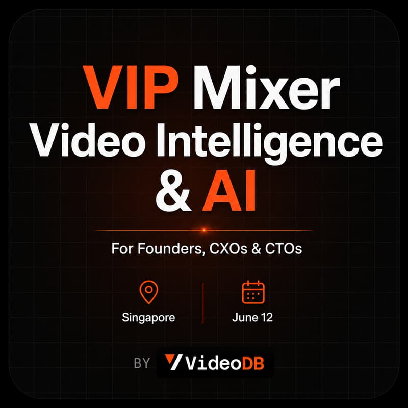 Cover Image for Founders and CXO Mixer : AI x Video Intelligence