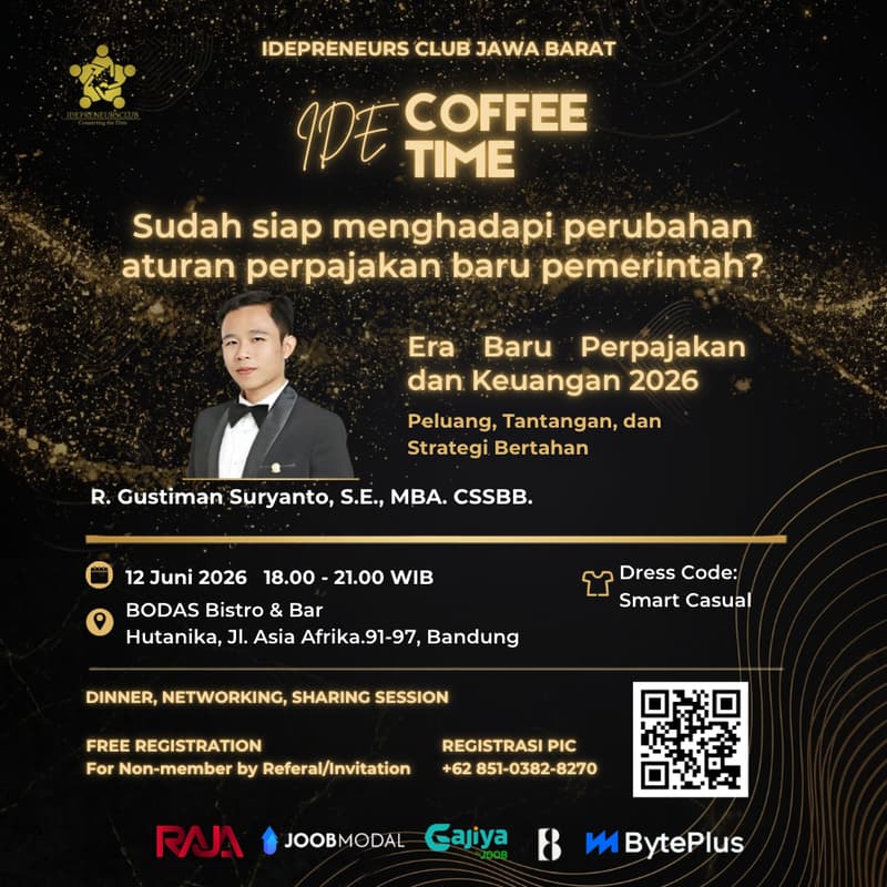 Cover Image for IDE COFFEE TIME : Era Baru Perpajakan dan Keuangan 2026: Peluang, Tantangan, dan Strategi Bertahan