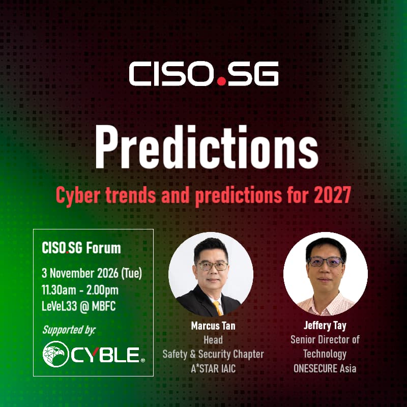 Cover Image for CISO.SG Forum