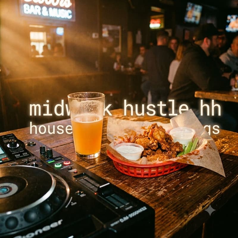 Cover Image for midweek hustle after hours: house, $5 beer, 50c wings