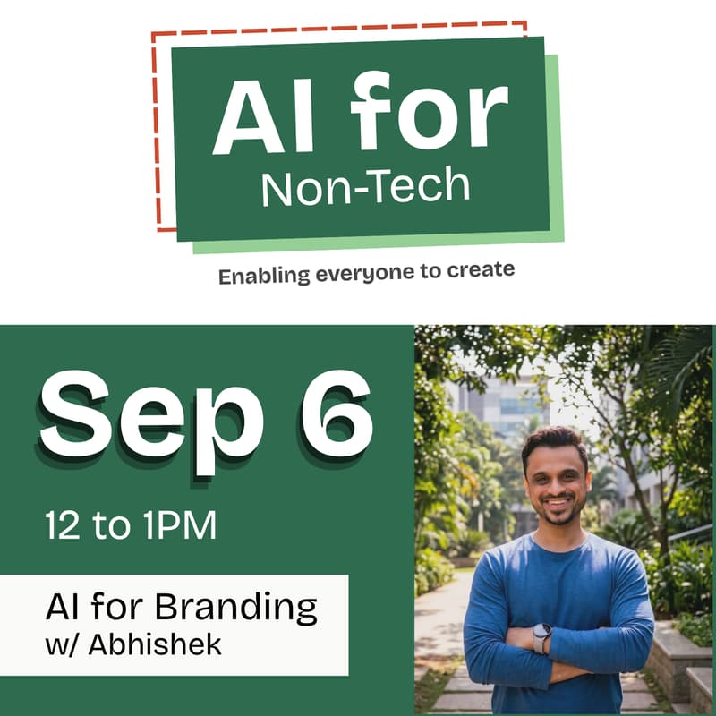 Cover Image for AI for Personal Branding (with Abhishek)