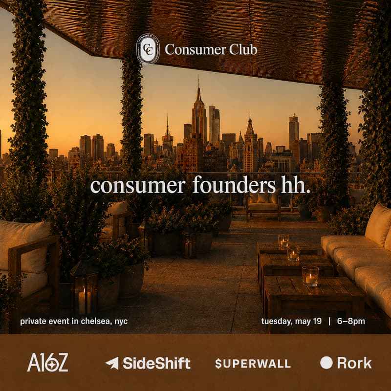 Cover Image for Consumer Founders Rooftop Happy Hour [Consumer Club]