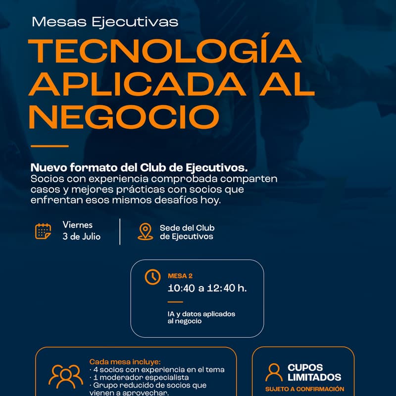 Cover Image for MESAS EJECUTIVAS | AI y Datos aplicada al negocio