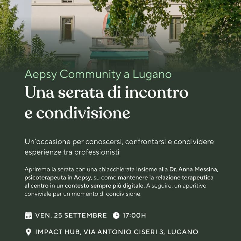 Cover Image for Aepsy Community Night a Lugano