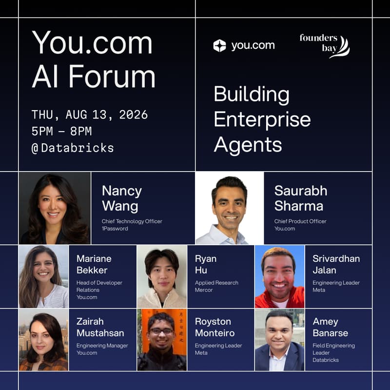 Cover Image for You.com AI Forum @ Databricks