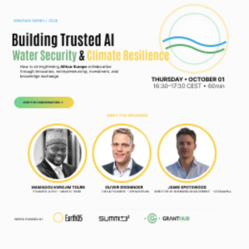 Cover Image for Water Security & AI Safety | Africa–Europe AI Collaboration · Series Thu Oct 22 ·