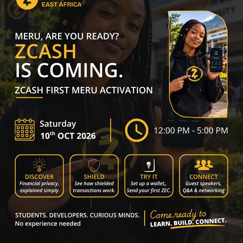 Cover Image for ZCash Meru University Activation