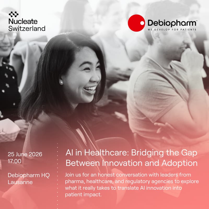 Cover Image for Nucleate X Debiopharm - AI in Healthcare: Bridging the Gap Between Innovation and Adoption