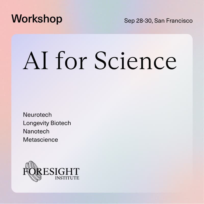 Cover Image for AI for Science Workshop - Event Description Only, Tix On Event Page