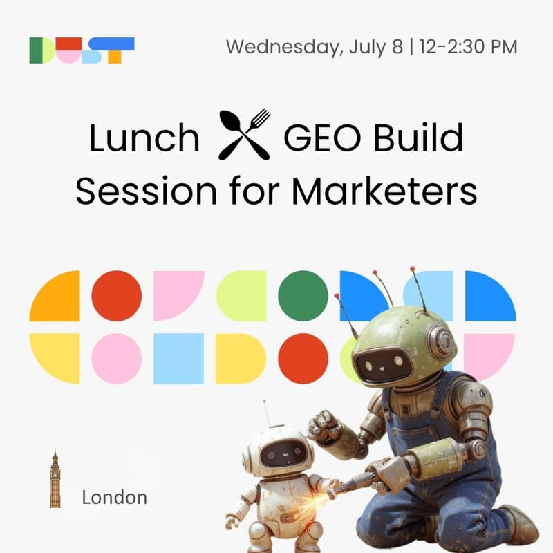 Cover Image for Lunch + GEO Build Session for Marketers