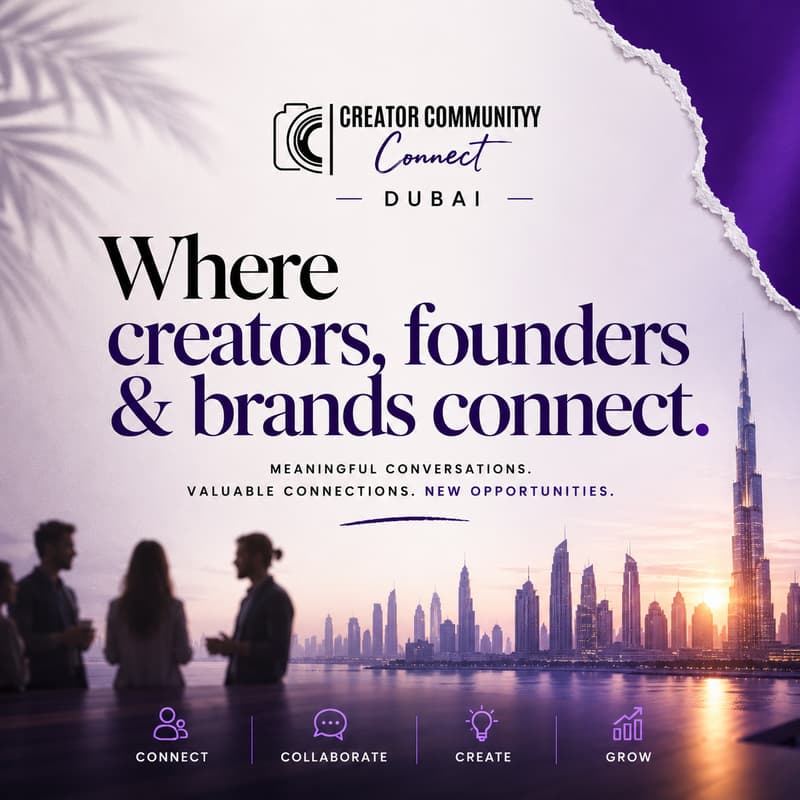 Cover Image for Creator Communityy Connect Dubai