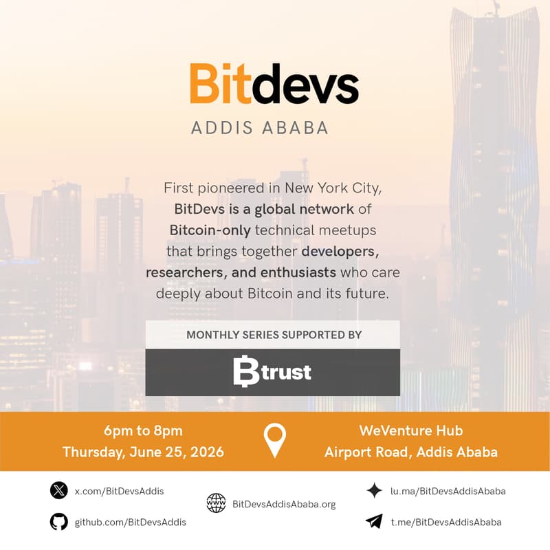 Cover Image for BitDevs Addis Ababa #3