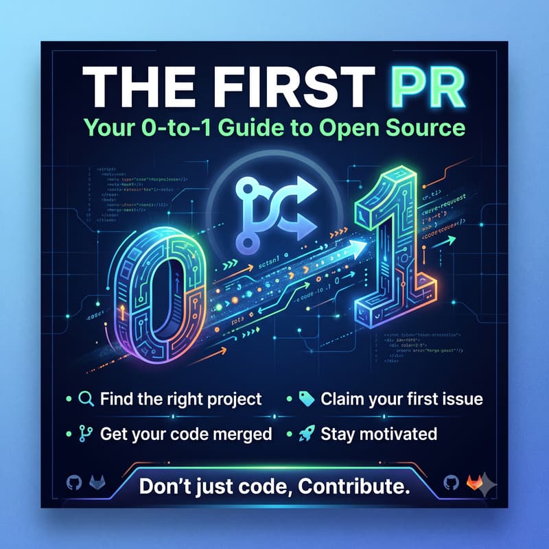 Cover Image for The First PR: Your 0-to-1 Guide to Open Source