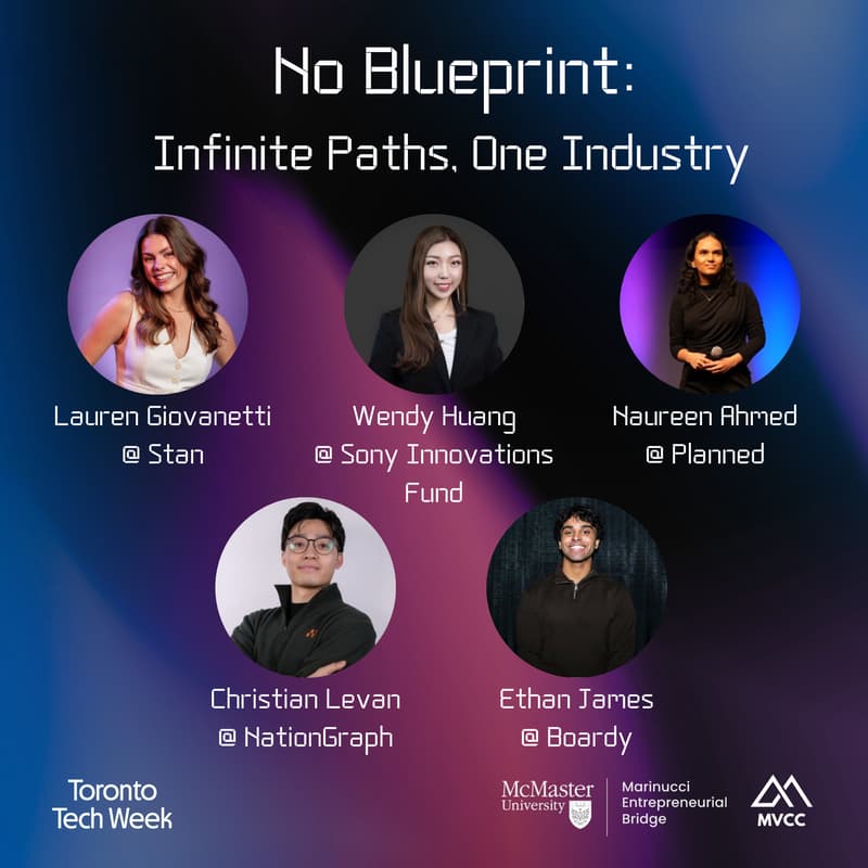 Cover Image for No Blueprint: Infinite Paths, One Industry | Presented by McMaster Venture Capital Club