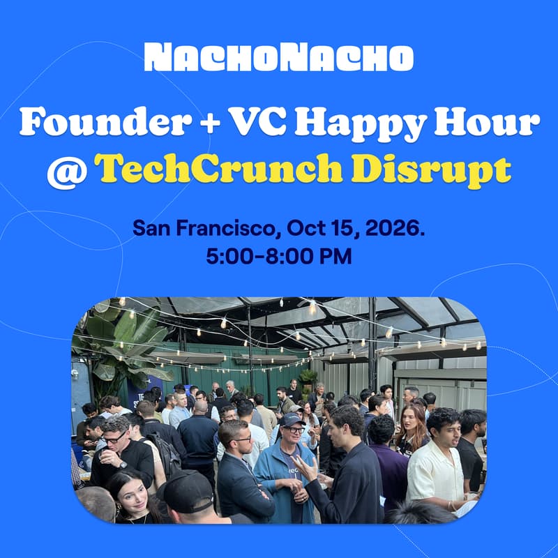 Cover Image for TechCrunch Disrupt SaaS & AI Founder + Investor Happy Hour