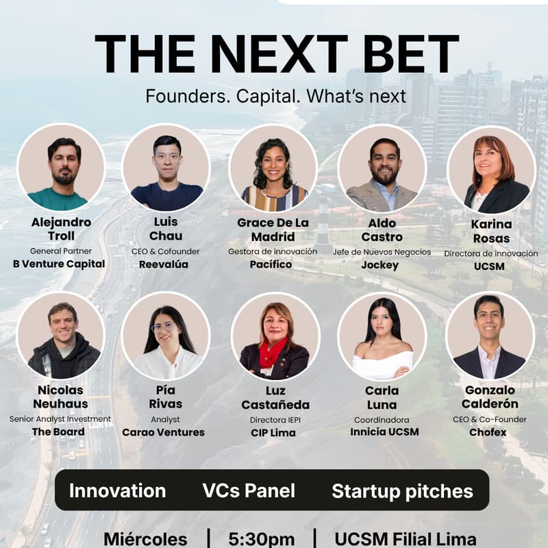 Cover Image for The Next Bet by Innicia UCSM | Startup Grind | BVC | Carao Ventures
