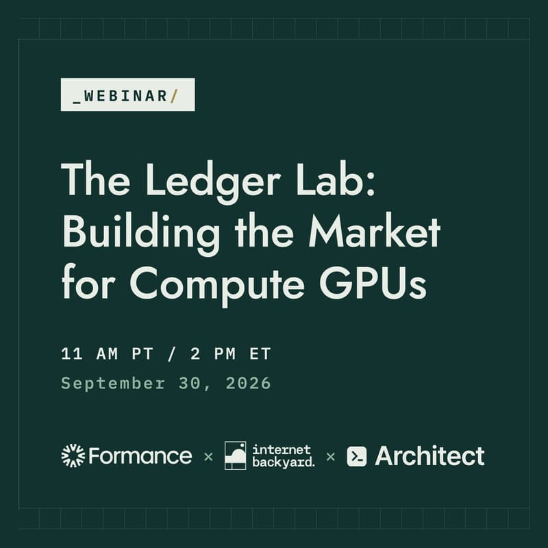 Cover Image for The Ledger Lab: Building the Market for Compute GPUs