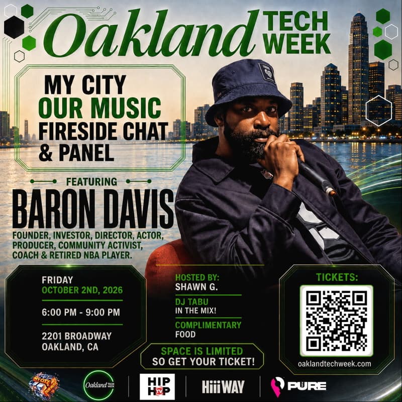 Cover Image for My City Our Music Fireside Chat With Baron Davis (Oakland Tech Week)