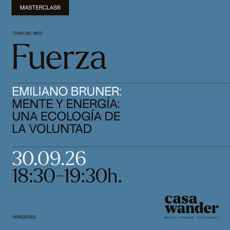 Foto de portada de «Mente y energía: una ecología de la voluntad», con Emiliano Bruner (Streaming)