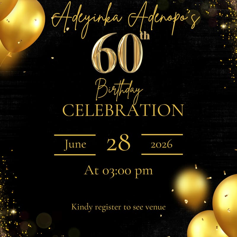 Cover Image for Engr. Adeyinka Adenopo @ 60
