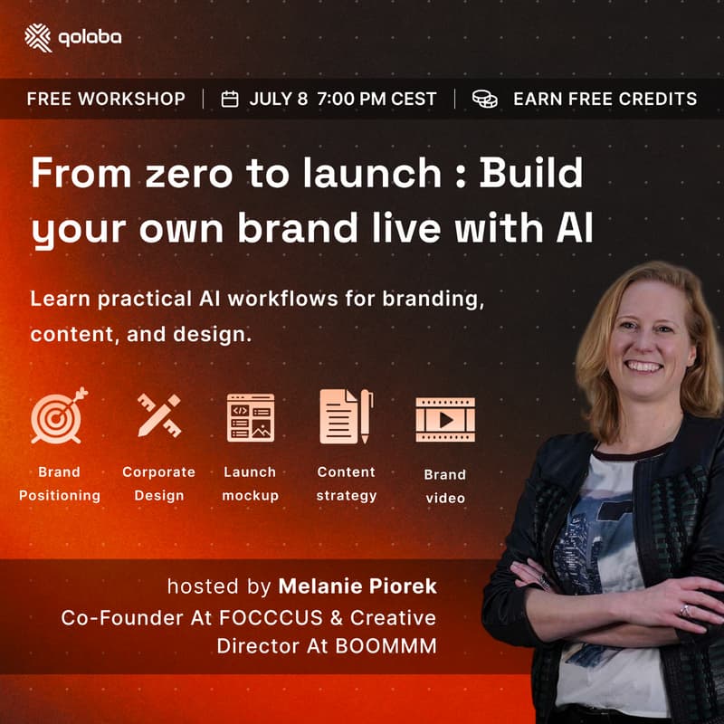 Cover Image for From zero to launch : Build your own brand live with AI.