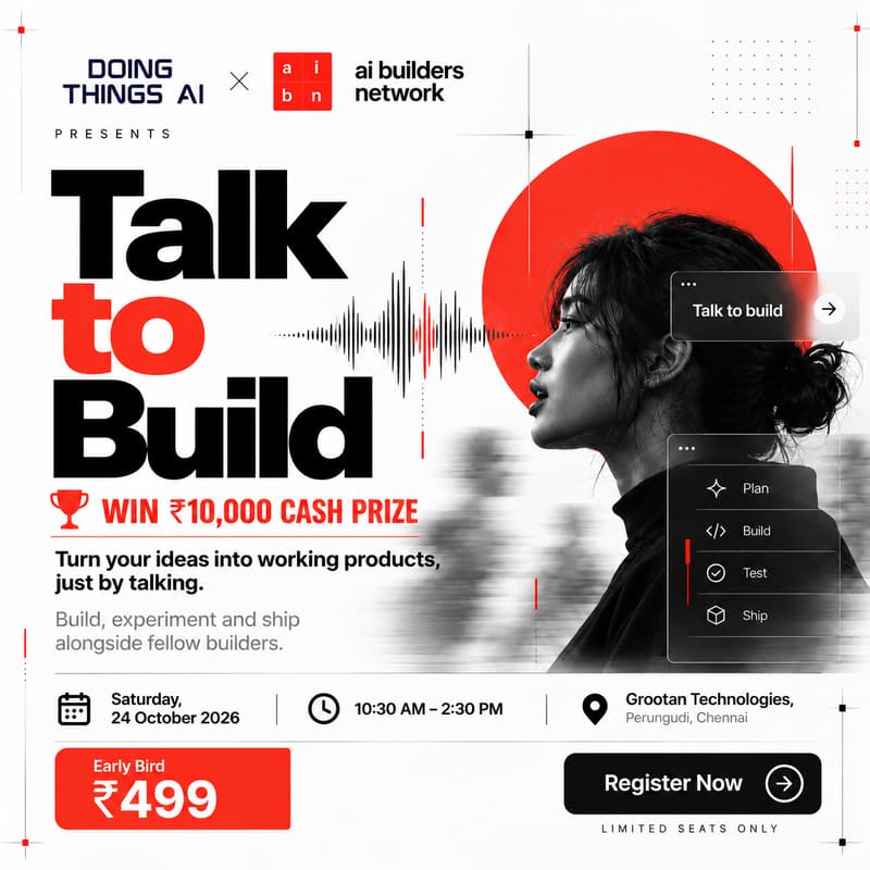 Cover Image for Talk to Build | Doing Things AI x ai builders network