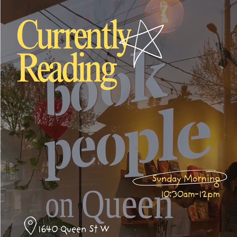 Cover Image for Currently Reading - a Sunday morning mid-book club at Book People