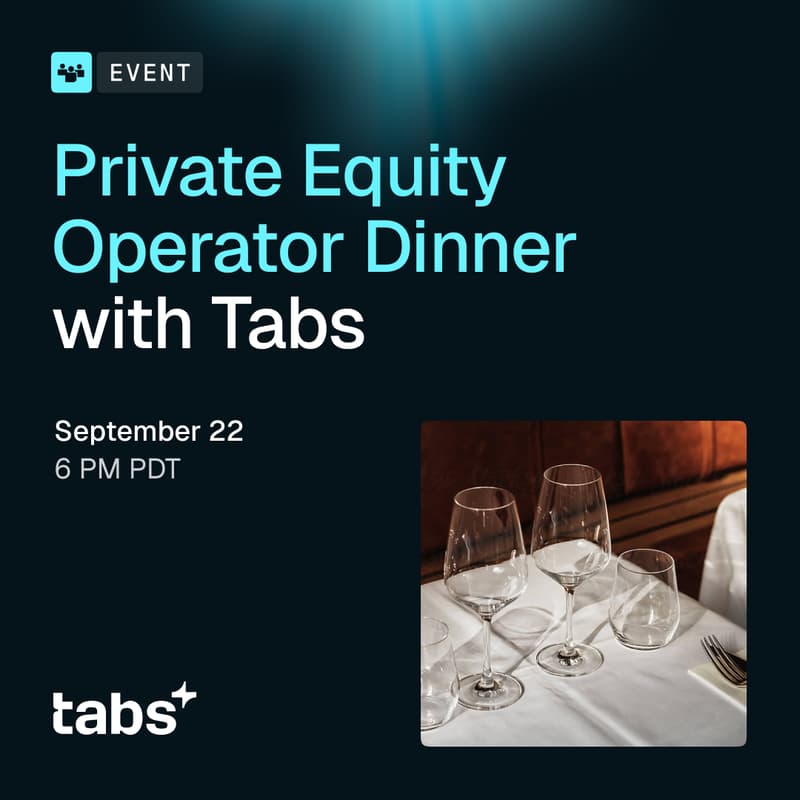 Cover Image for Private Equity Operator Dinner with Tabs