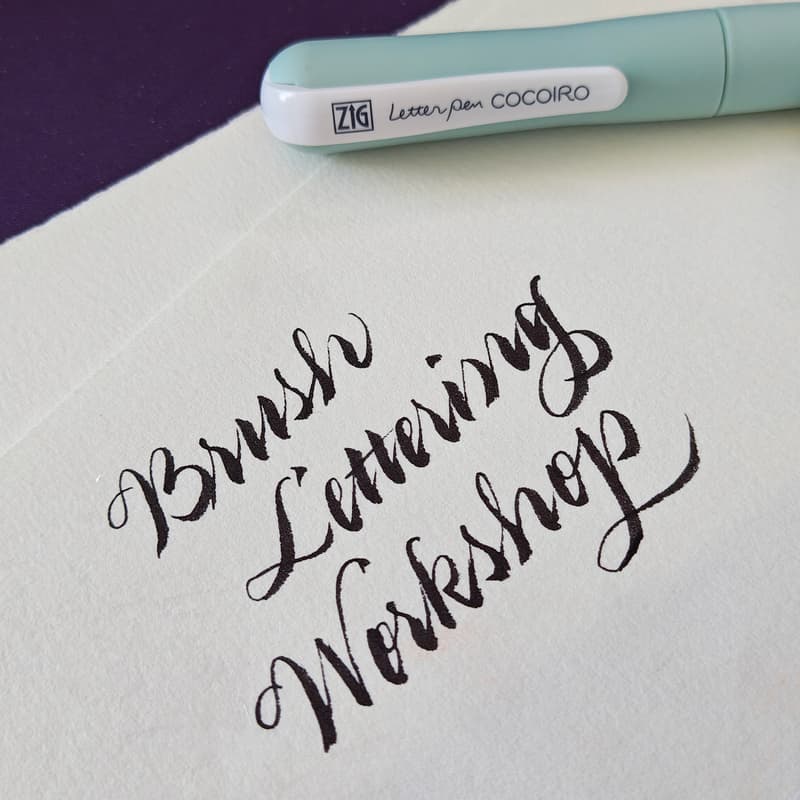Cover Image for Brush Lettering Workshop for Beginners - Saturday, July 11th