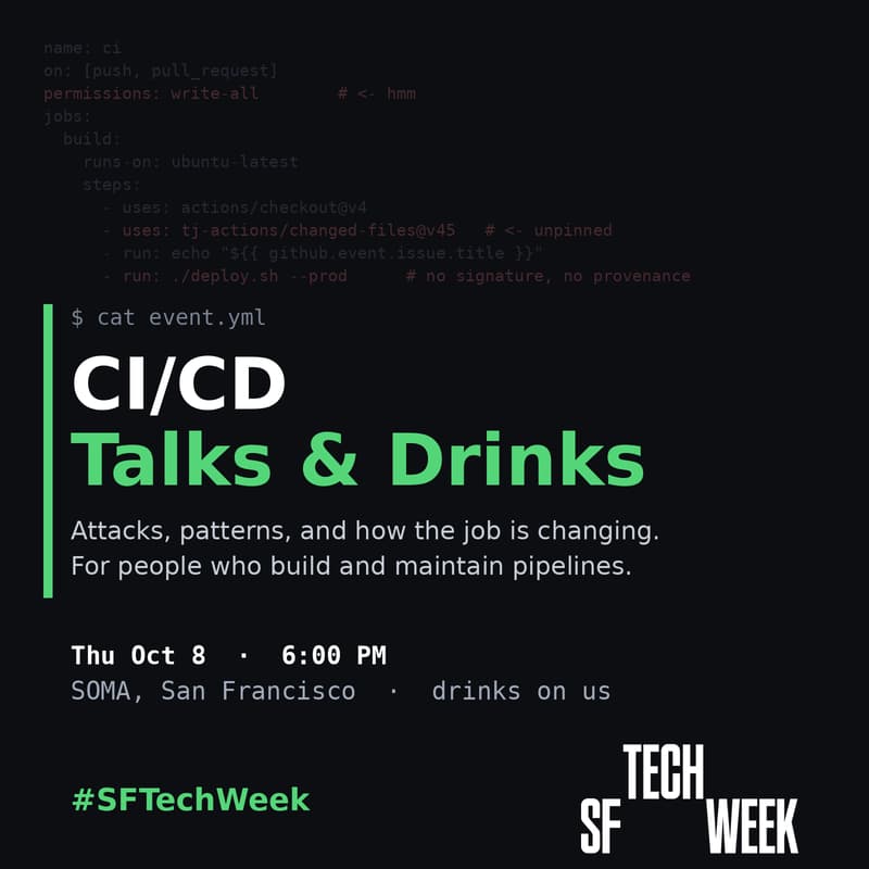 Cover Image for CI/CD Talks & Drinks #SFTechWeek